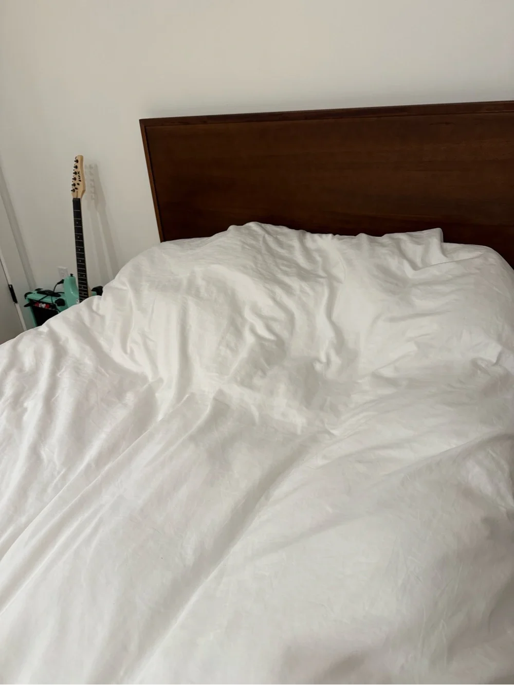 White Cotton Duvet Cover Sateen Woven for Full/Queen